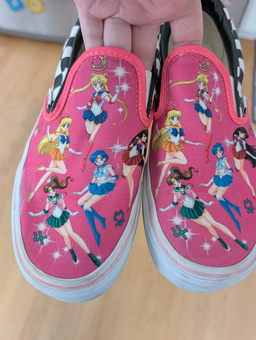 Sailor Moon custom Vans Slip On